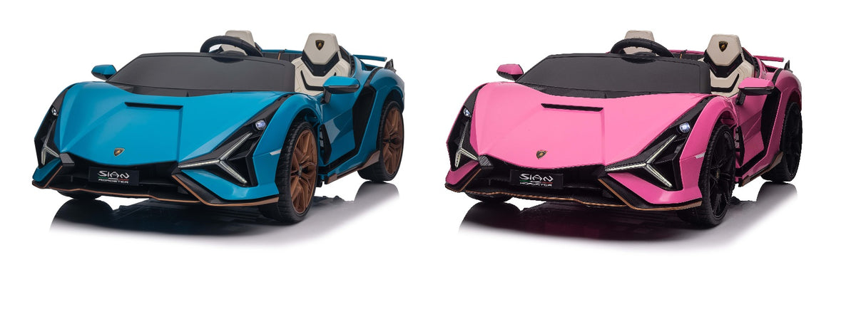 2-Seater Kids Lamborghini Sian Ride-On Car with Remote
