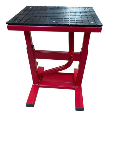 Red Bike Repair Stool