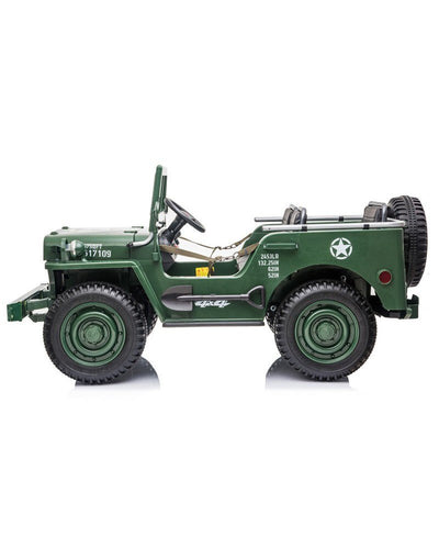 Ride on Jeep in Army Green for kid