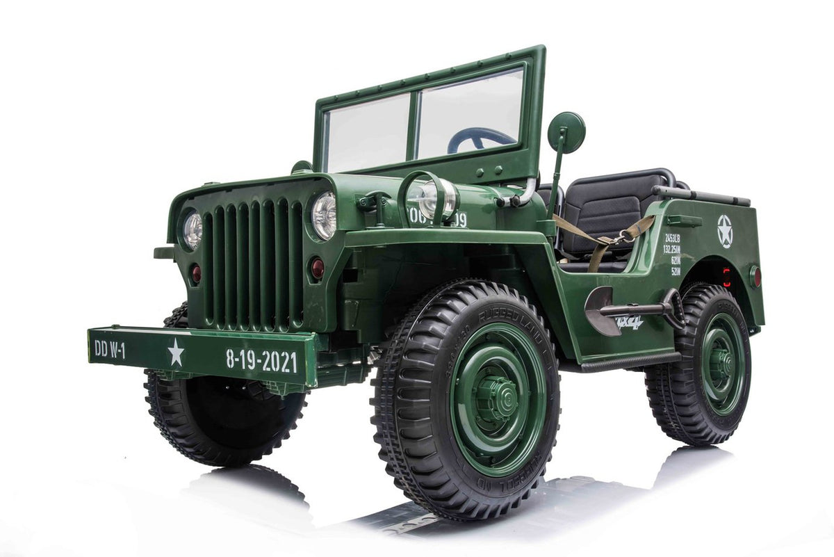 Ride on Willeys Jeep Army Green