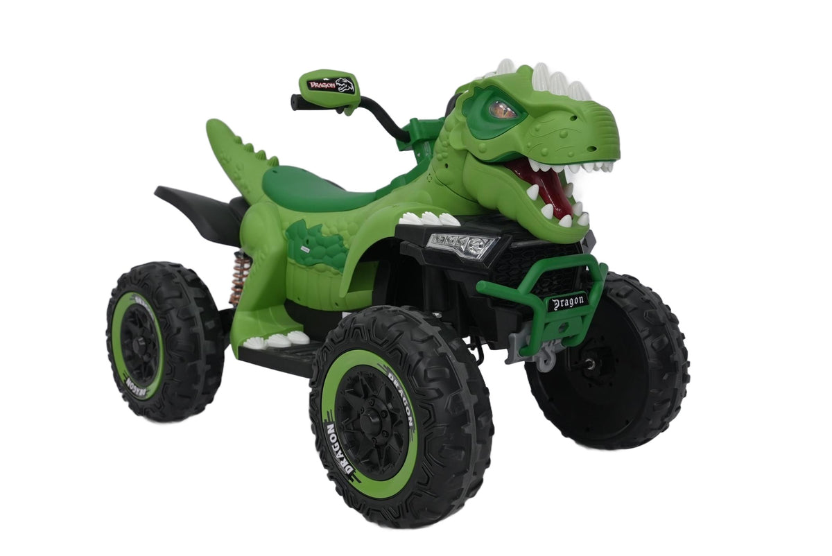 Dinosaur ATV for Kids – 12V Ride-On with T-Rex Design, With EVA Wheels