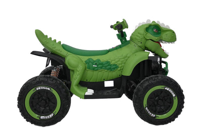 Dinosaur ATV for Kids – 12V Ride-On with T-Rex Design, With EVA Wheels