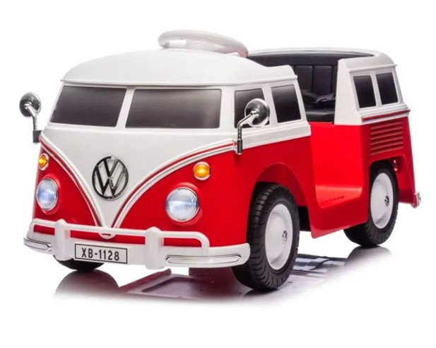 Kids Red VW 12V Volkswagen Camper Van Ride On – Electric Ride On Cars