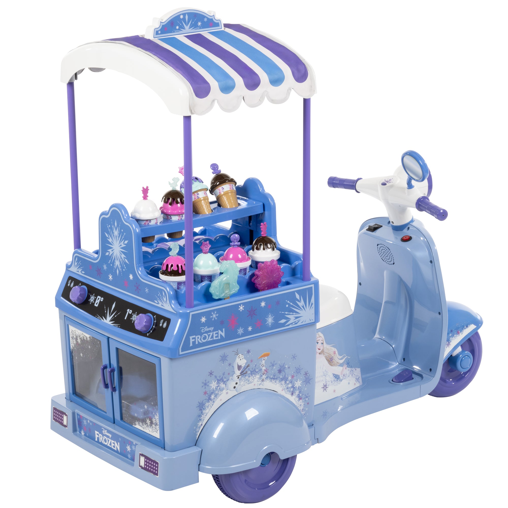 Huffy Disney Frozen Kids Electric Ride on Ice Cream Kart – Electric ...