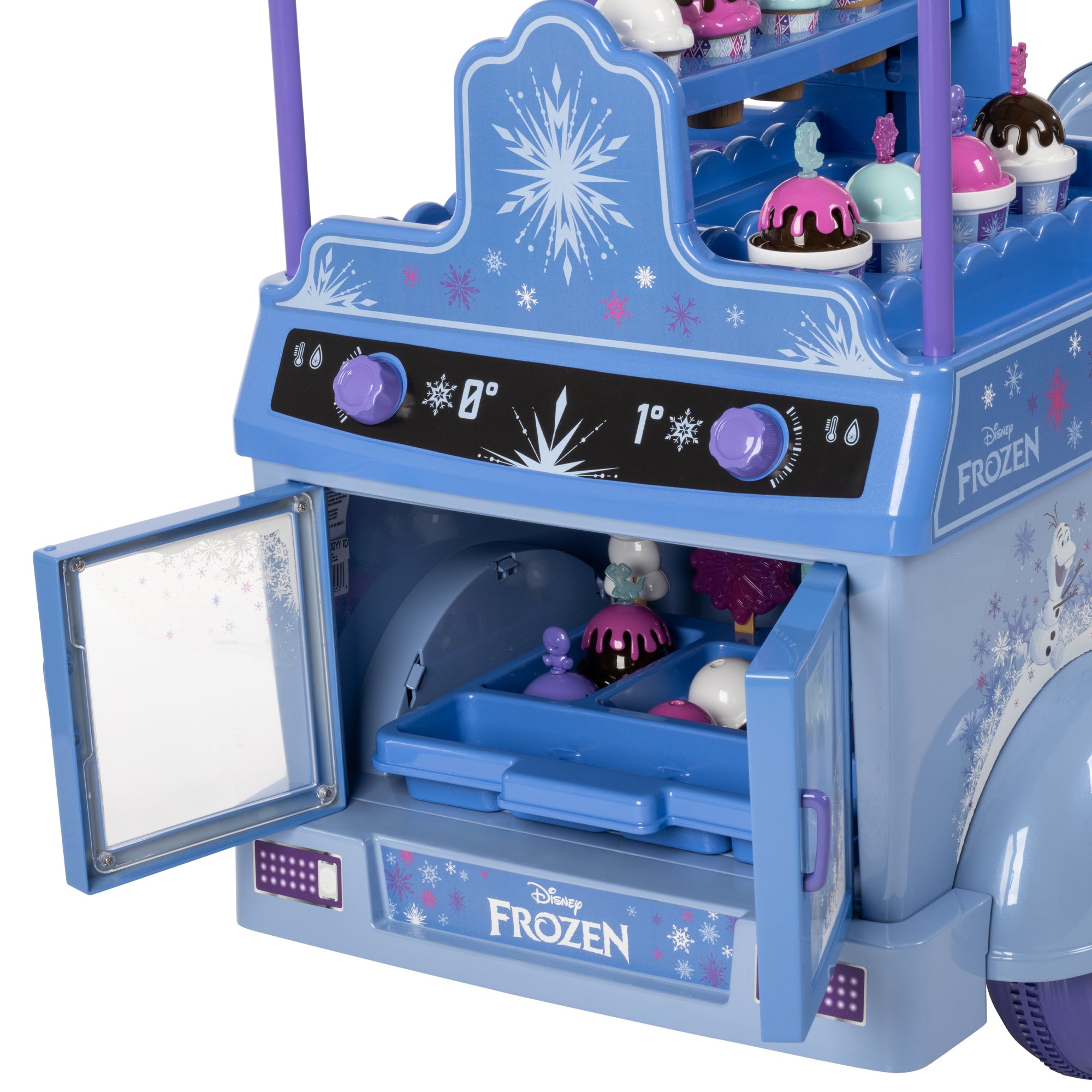Huffy Disney Frozen Kids Electric Ride on Ice Cream Kart Back ...