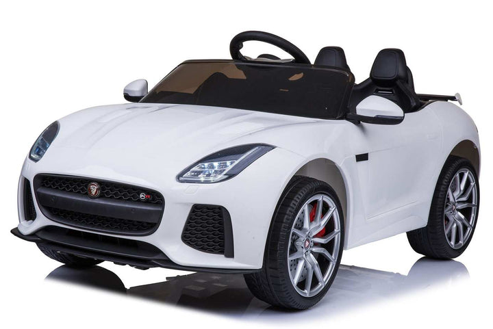 WHITE JAGUAR RIDE ON KIDS CAR