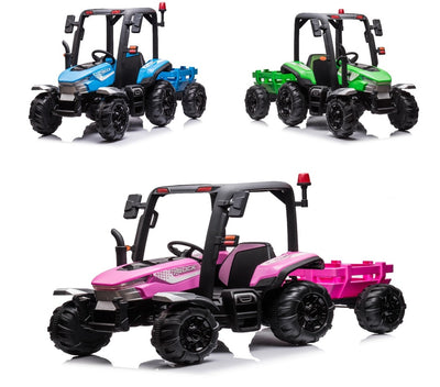 Kids Ride On Tractor 24v With Trailer