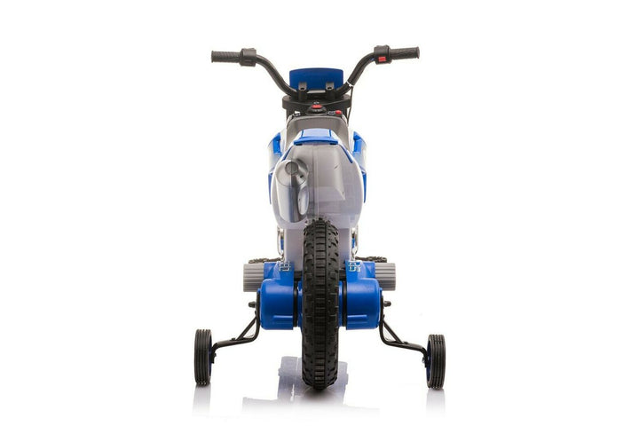 blue kids motorbike