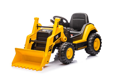 Caterpillar CAT Kids Electric Front Loader Tractor – 12V Ride On with Bucket, MP3 & Parental Remote