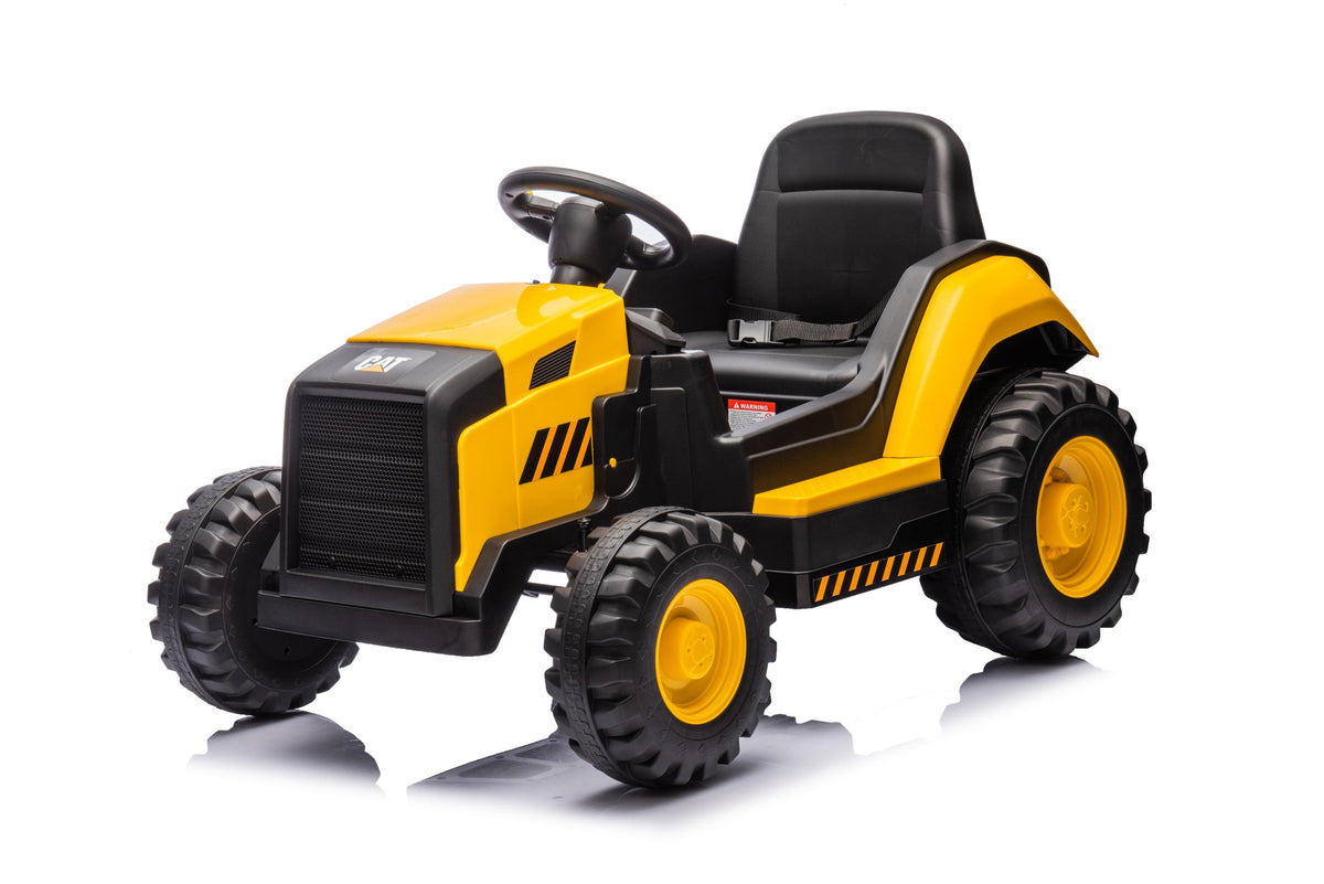 Licensed CAT Ride On Kids Electric Tractor – 12V Battery, Remote Control & MP3