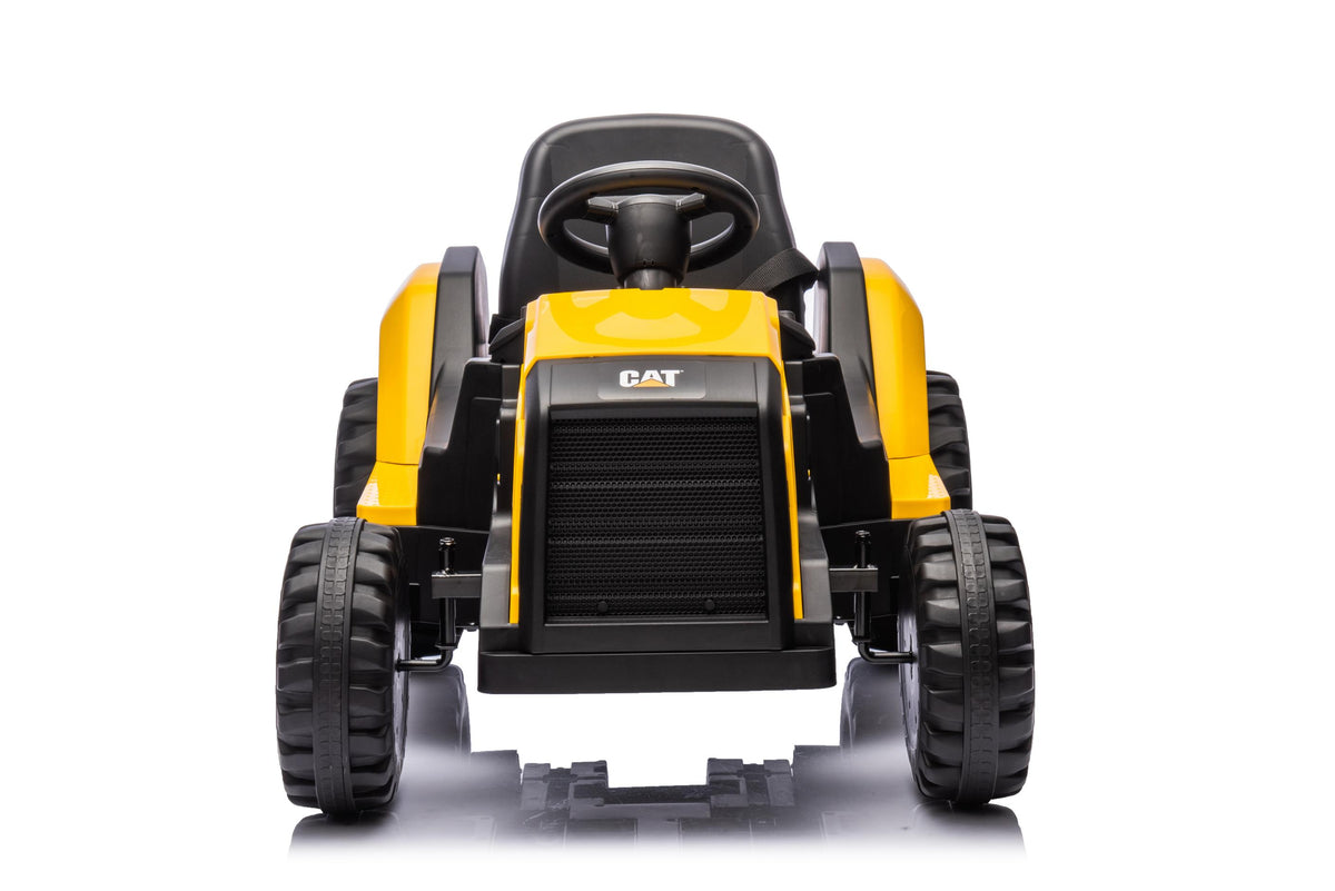 Licensed CAT Ride On Kids Electric Tractor – 12V Battery, Remote Control & MP3