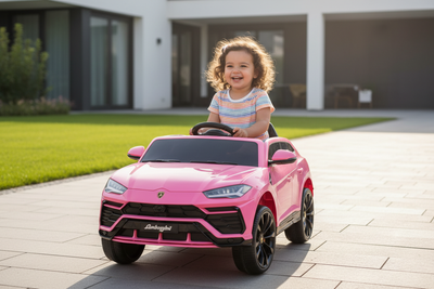 Child in Pink Lamborghini Urus