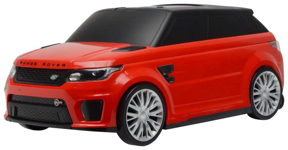 Red Official Licensed Range Rover Sport SVR 2 in 1 Foot to Floor Push Along Ride on Car and Luggage Suitcase