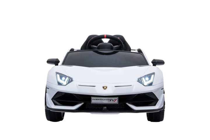 Licensed Lamborghini SVJ 12V Children’s Electric Ride On Car in White