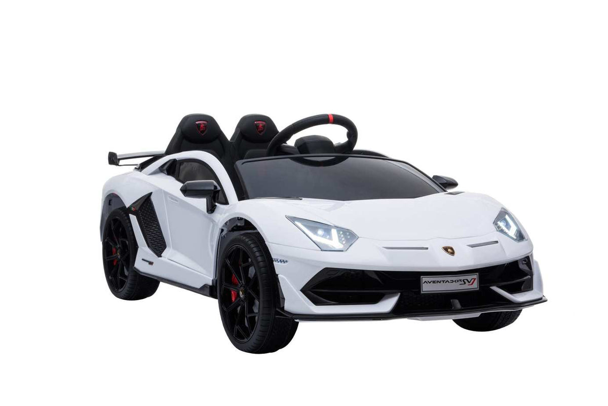 Licensed Lamborghini SVJ 12V Children’s Electric Ride On Car in White