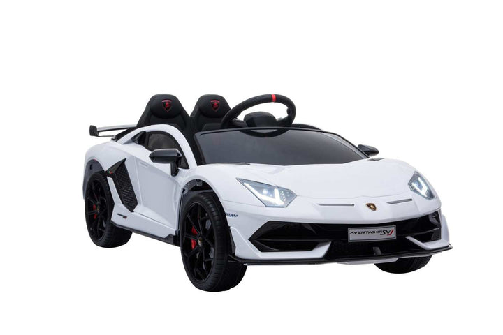Licensed Lamborghini SVJ 12V Children’s Electric Ride On Car in White