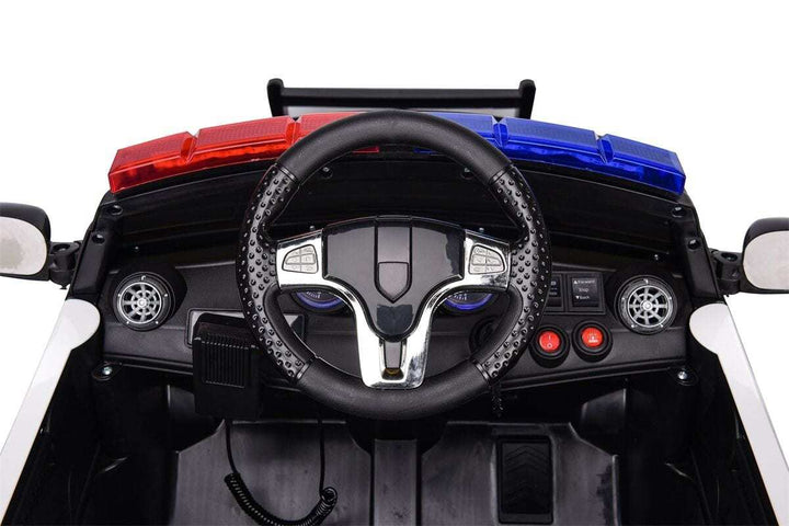 12v Electric Police Ride on Car with Parental Remote Control JC666-808