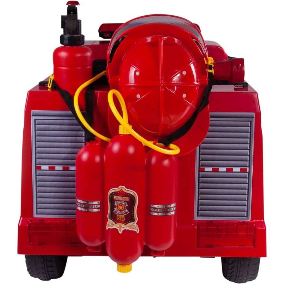 Kids Ride On Fire Engine Red 12v With Water Hose and Hat – Electric ...
