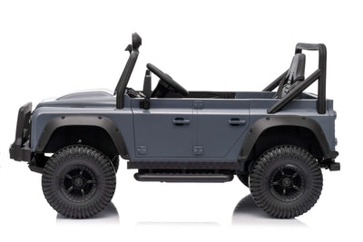 Grey Kids Ride on Defender Jeep