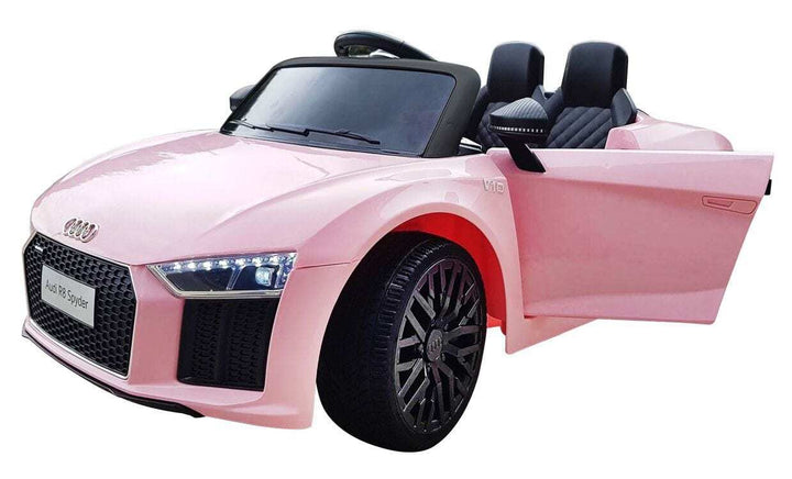 12v Blue audi r8 spyder ride on car opening doors