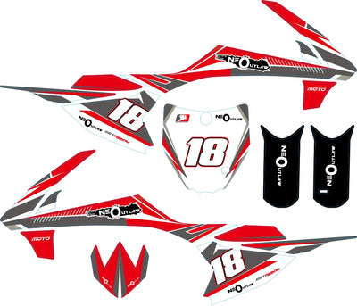 hp114e Dirtbike stickers