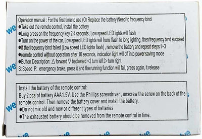 remote instructions to pair ride on car