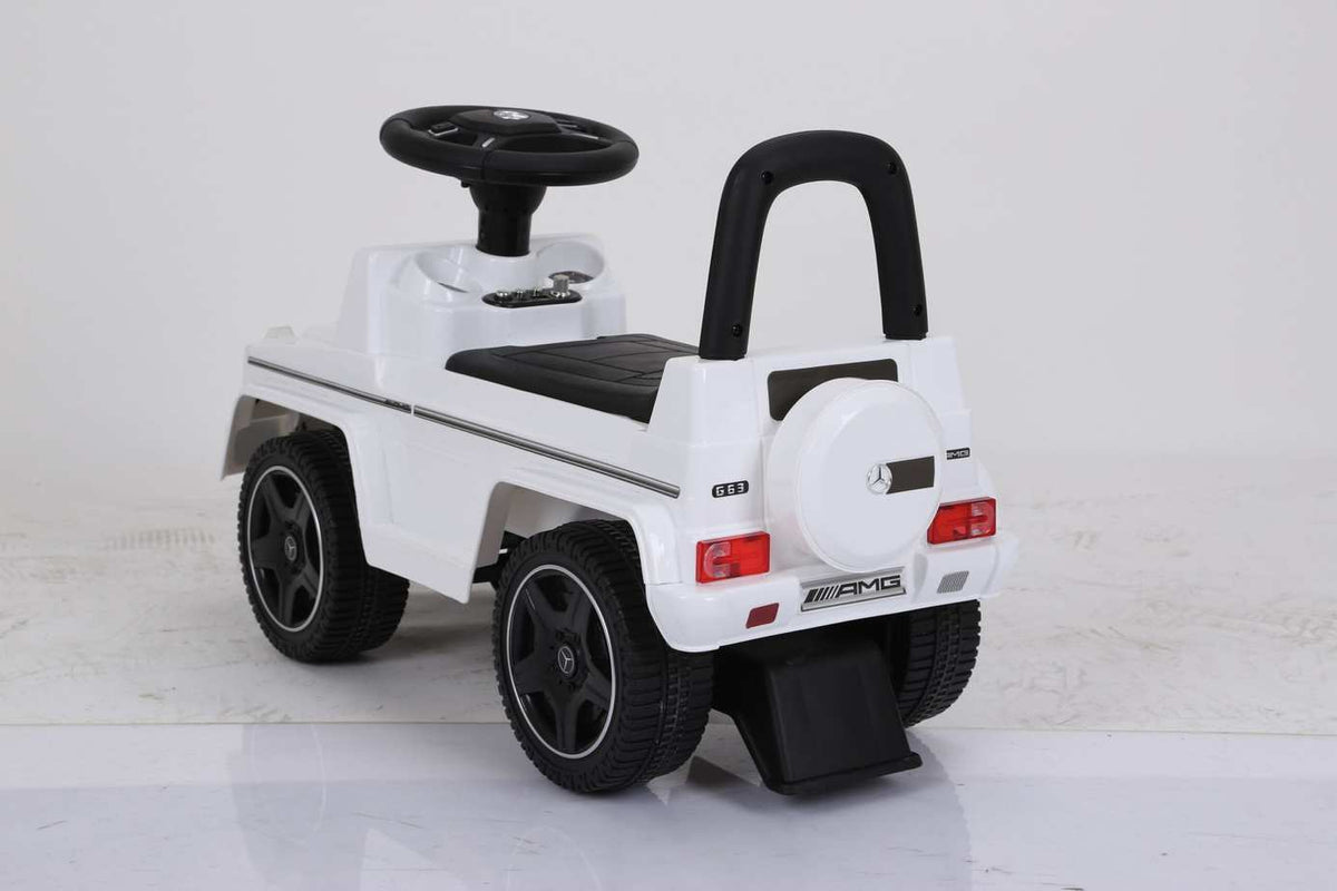 White Mercedes G63 AMG Ride on Kids Car