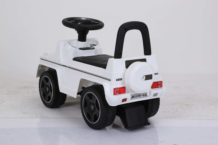 White Mercedes G63 AMG Ride on Kids Car