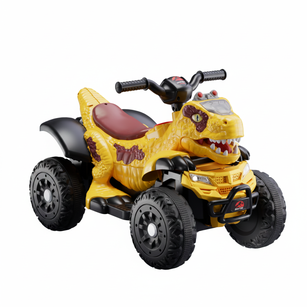 Jurassic Quad Yellow - White BG