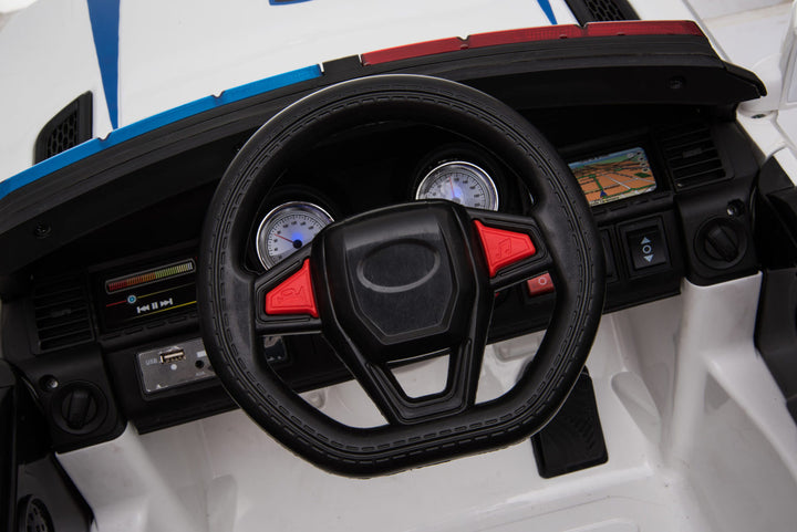 kids 12v electric police car