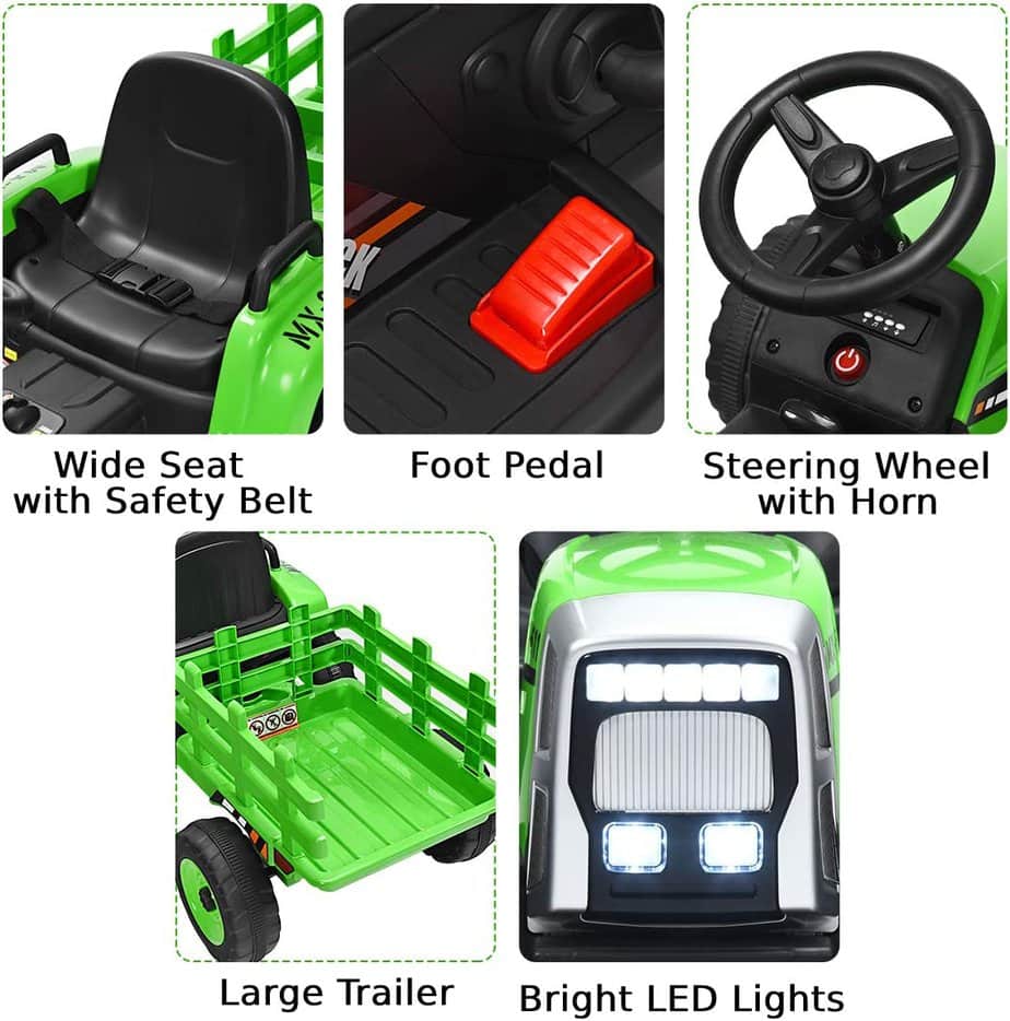kids 12v tractor