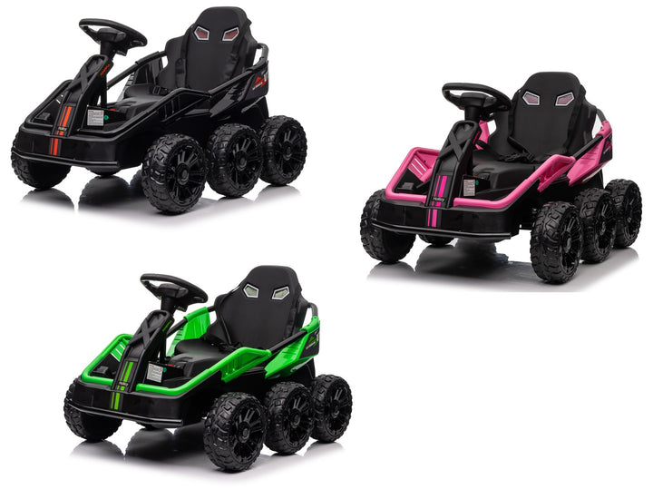 kids 6 wheel electric go karts 24v