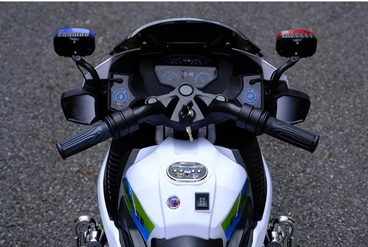 kids electric police bike
