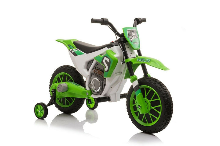 kids green motorbike