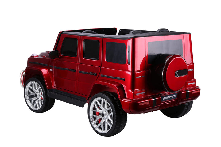 kids ride on electric g63 amg red 2 seat