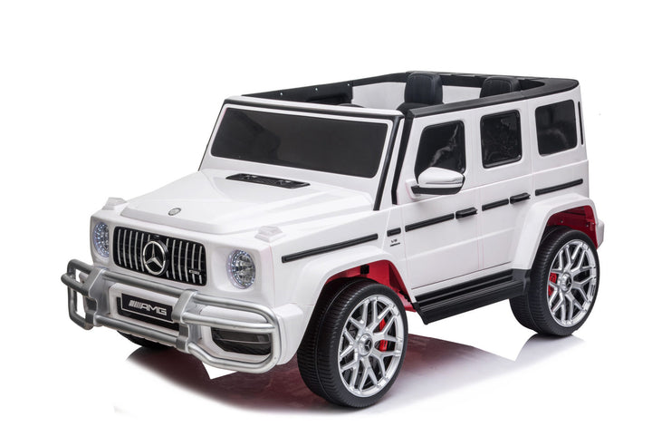 kids ride on g wagon white 24v with remote