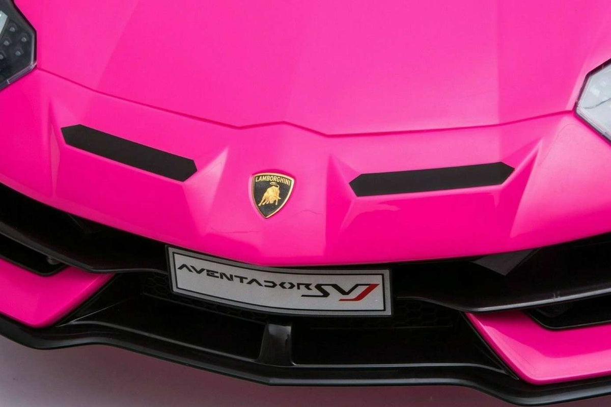 Pink Lamborghini SVJ Kids ride on car