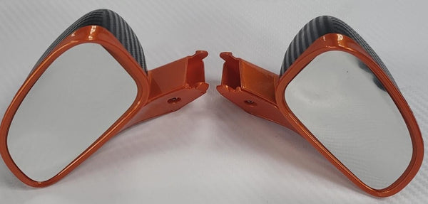 mclaren kids ride on car orange wing mirrors