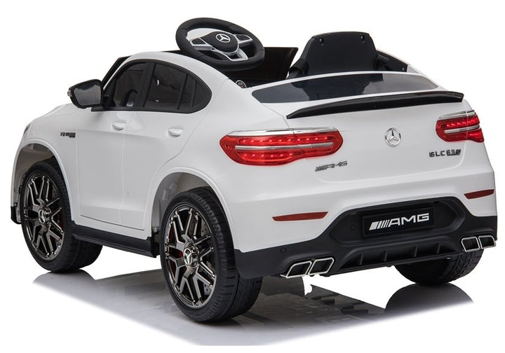 mercedes white ride on electric car with remote