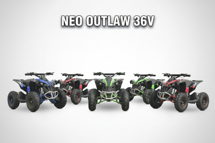 Neo Outlaw Kids Electric Quad Bike 36V | 1060W Brushless Motor ATV | Ages 10-14