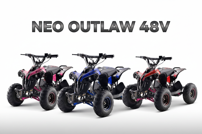Neo Outlaw 1200W Electric Quad Bike 48V | Brushless Shaft Drive ATV | Ages 10-14