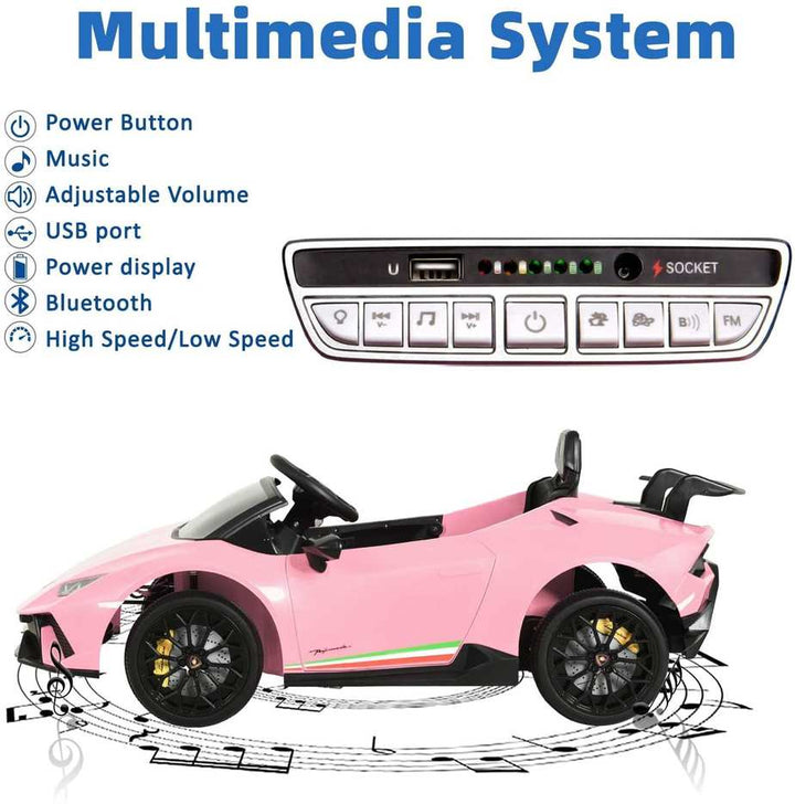 Kids ride on electric car pink