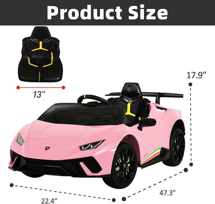 Lamborghini Pink Kids ride on car