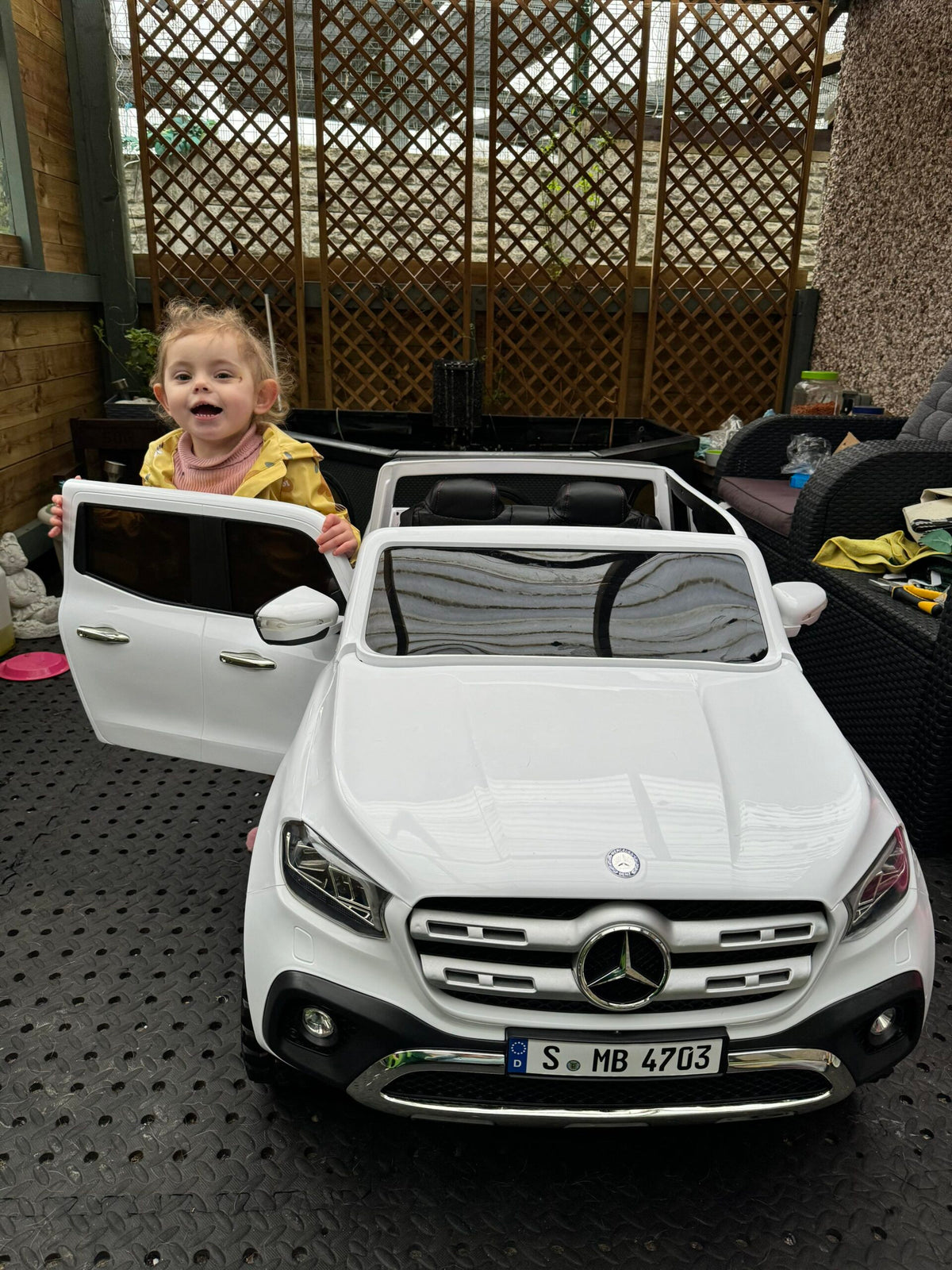 Kids Mercedes X Class Electric Ride-on Car 2 Seater with MP4 TV