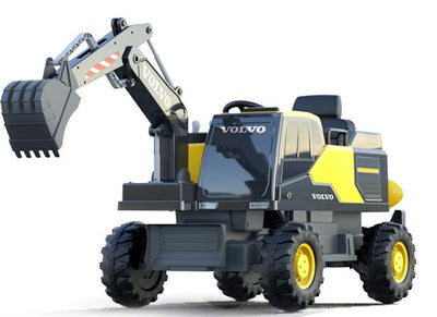 Volvo Kids Ride on Excavator 12V With Leather Seat and Parental Remote
