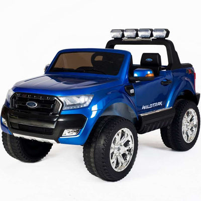 Blue 12v Licensed Ford Ranger Pickup Truck Ride on 2 seater-0