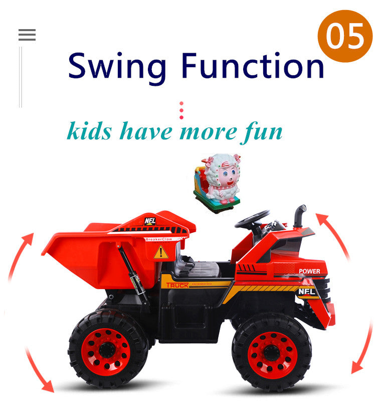 swing function on mining truck