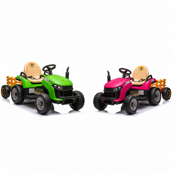 Kids Ride-On Tractor 12v With Parental Remote