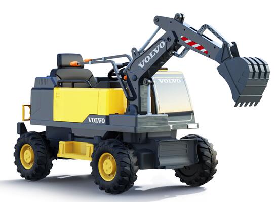 Volvo Kids Ride on Excavator 12V With Leather Seat and Parental Remote