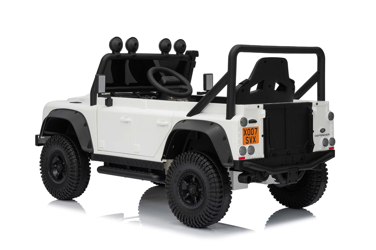 12v Licenced Land Rover Defender white